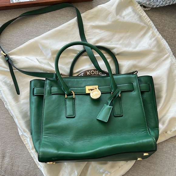 Michael Kors Harmon Leather Tote - Picture 1 of 5